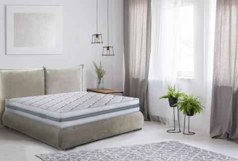 Eliocel Alta densit/à Dormideo Elixir 80x180 Alto 24cm Materasso 3cm di Memory 3D Fresh
